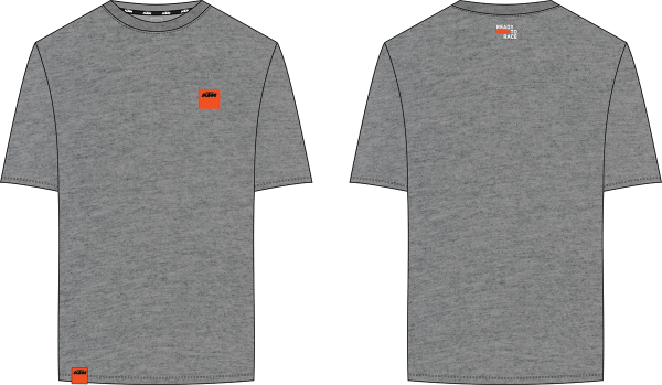 PURE TEE DARK GREY MELANGE