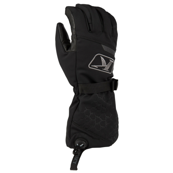 Manusi Snowmobil Klim Powerxross Gauntlet Black/Castlerock Insulated-0