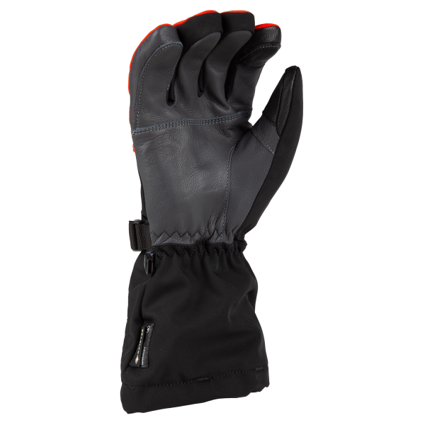 Manusi Snowmobil Klim Powerxross Gauntlet Insulated Black/Fiery Red-0