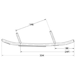 Vidia snowmobil Sno-X 4" Hardmetal Ski-Doo/Lynx