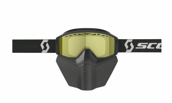 Scott Goggle Primal Safari Facemask black/white / yellow