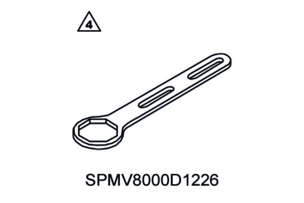 KEY FOR OCTAGONAL CAP