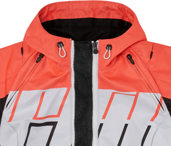 Geaca Textil Dama Icon Airform Retro Orange/White/Black-9