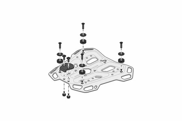 SW-MOTECH Adventure Rack Black -0