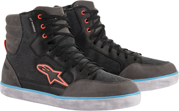 Cizme Alpinestars Primer J-6 Waterproof Canvas Black Anthrcite Light Blue-0