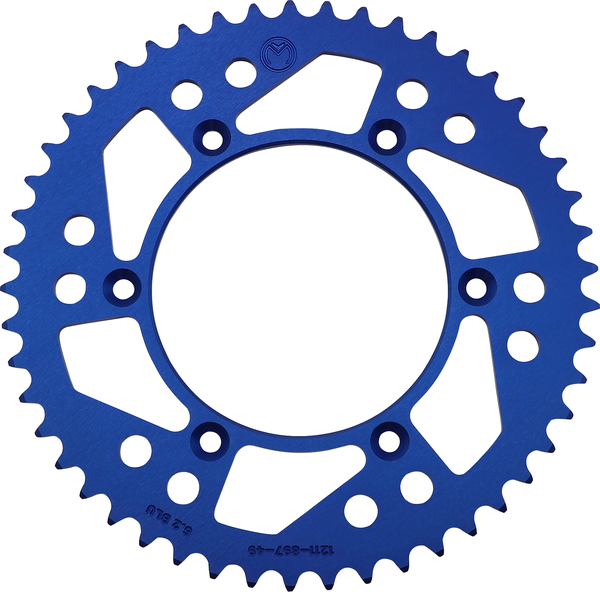 MOOSE RACING Rear Aluminum Sprocket Blue -0