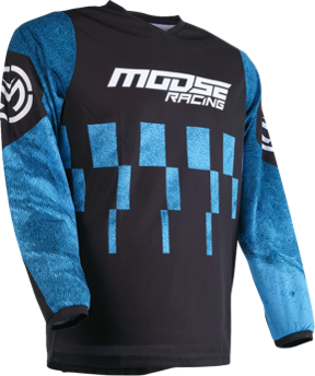 Tricou Moose Racing Qualifier Black/Blue-3