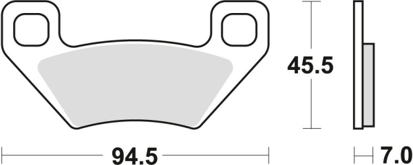 Placute frana fata/spate TRW Sinterizate OFFROAD ARCTIC CAT ATV ​​300 '10-/TRV 450 '11-/TBX / TRV 500 '05-/ PROWLER 700 '08-/TRV 1000 '09-