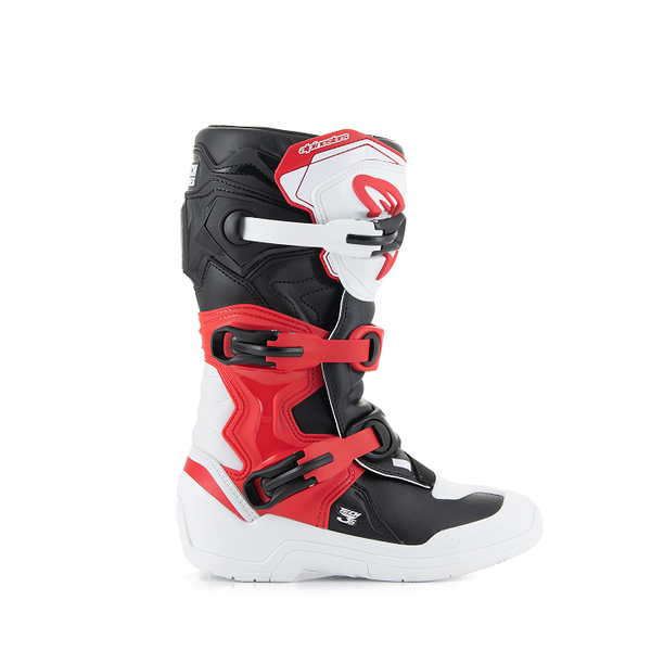 Cizme Copii Alpinestars Tech 3s White/Black/Red-1