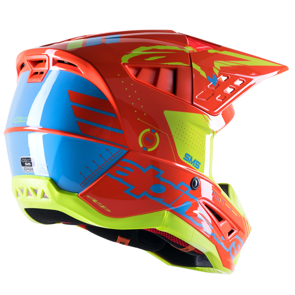 Casca Alpinestars Supertech M5 Action 2 Orange/Cyan/Yellow-3