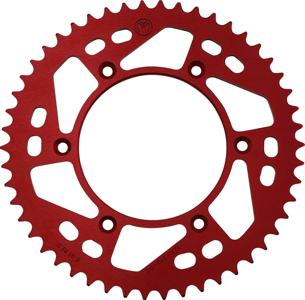 MOOSE RACING Rear Aluminum Sprocket Red -0