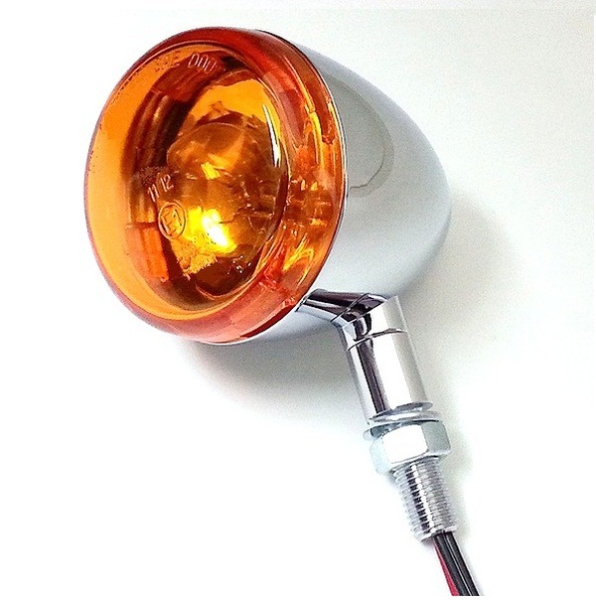 E-marked Aluminum Body Turn Signals Chrome