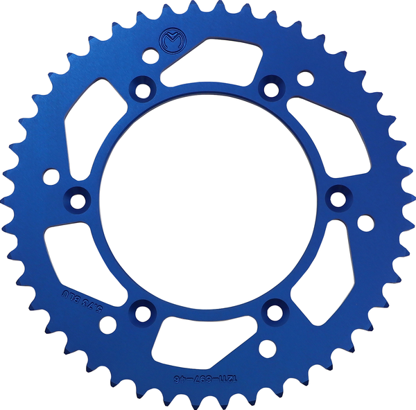 MOOSE RACING Rear Aluminum Sprocket Blue -0