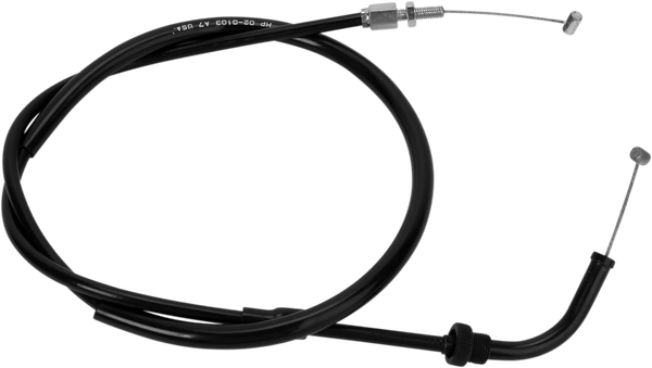 Black Vinyl Throttle Cable Black 