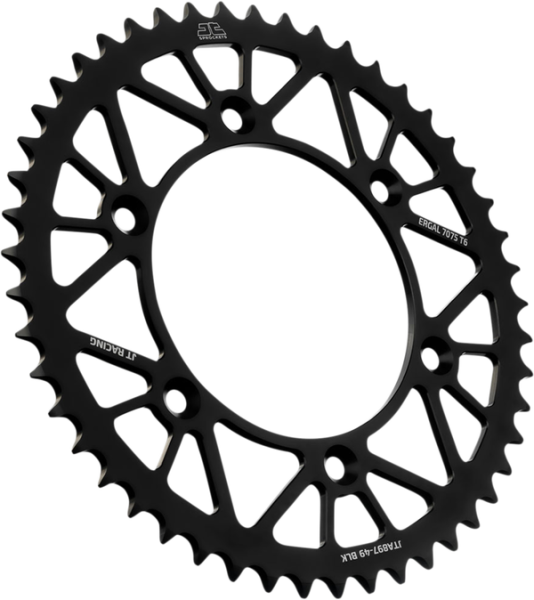 JT SPROCKETS Racelite Aluminum Rear Sprocket Black 