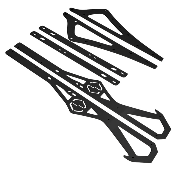 ITEK Rail stiffeners powdercoated black Arctic Cat M 2012-15 162"