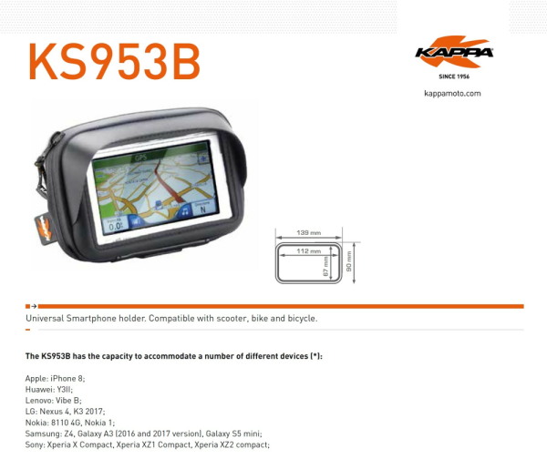 Geanta GPS/Telefon Kappa KS953B