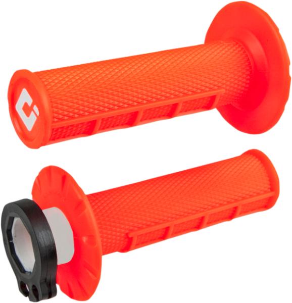 V2 Waffle Lock-on Grips Orange-091b74a239b90574597f461625ddfd36.webp