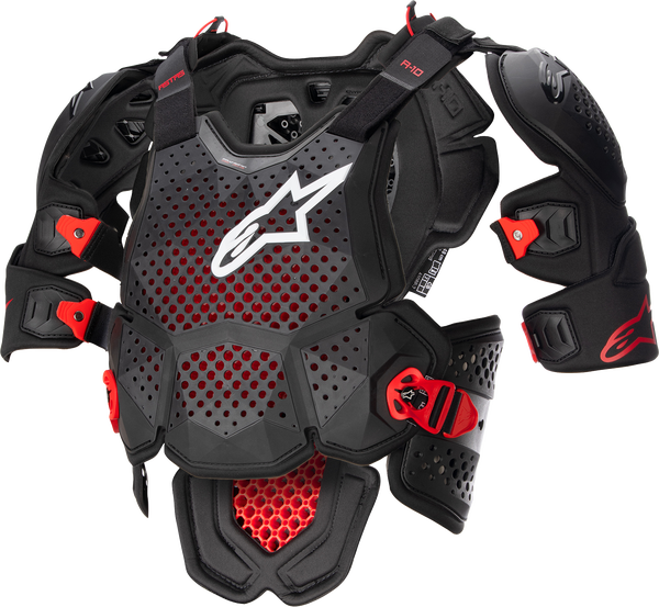 Armura Alpinestars A-10 Roost Guard V2 Black/Red-092f9cb728ca9521d559e5bf61858a2e.webp