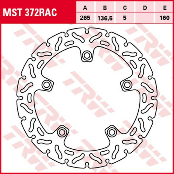 Disc frana spate TRW BMW F 650 / 800GS / ADV '08 - 'F 700GS '13 -/F 800R '09 -/ F 750 / 850GS '18 -/ S 1000XR '15 -'19/ K 1200R / S' 05-'09/ R 1200GS / ADV / R / RT / HP2 '04 -'13/ R-NINE T '13 -/ R 1200S / ST '05 -'08/ K 1300R / S '09 -'15