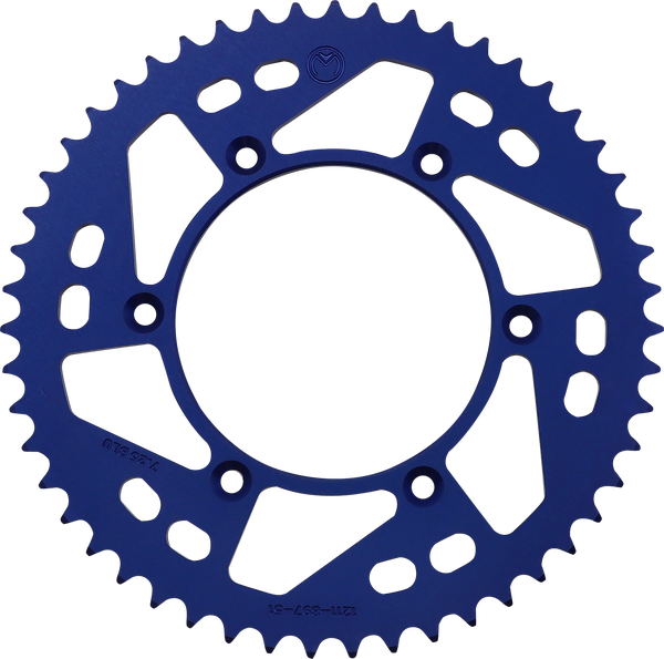 MOOSE RACING Rear Aluminum Sprocket Blue -0