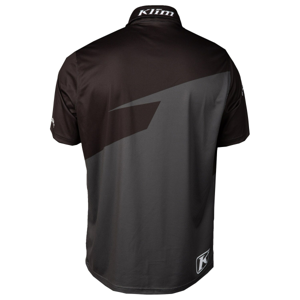 Tricou Klim Race Spec Polo Black - Asphalt-4