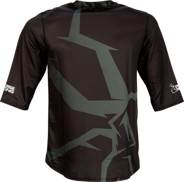 Tricou Moose Racing MTB 3/4 Green/Black-3