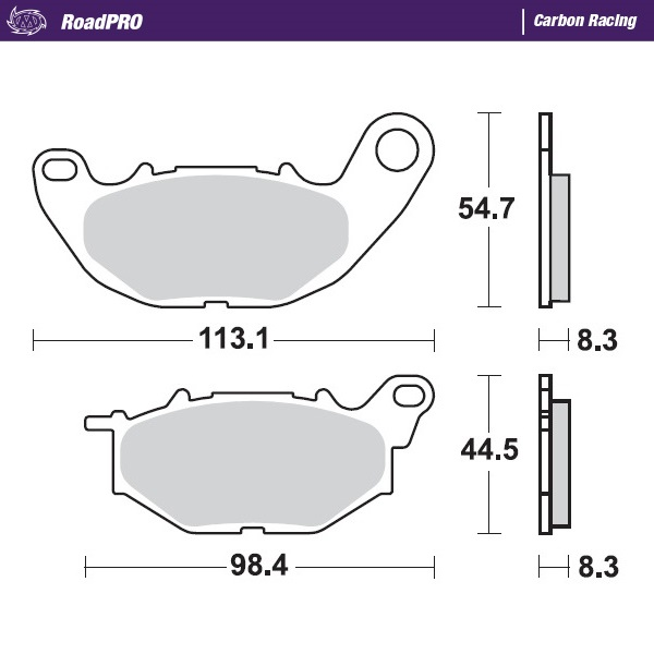 Roadpro Carbon Racing Brake Pads