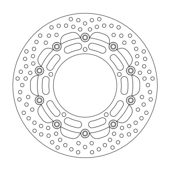 Halo Series Floating Rotor Black, Stainless Steel