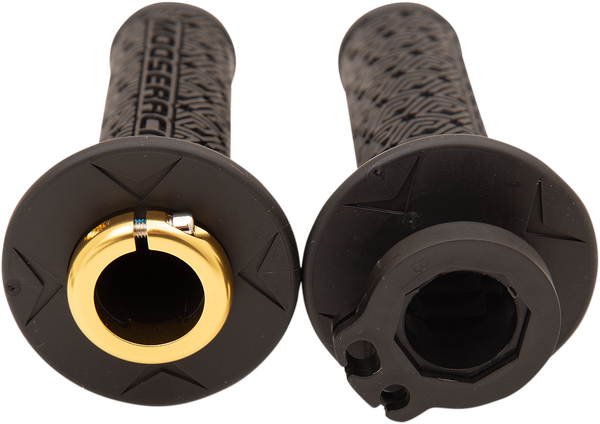 MOOSE RACING 36 Series Clamp-on Grips Black, Gold -1