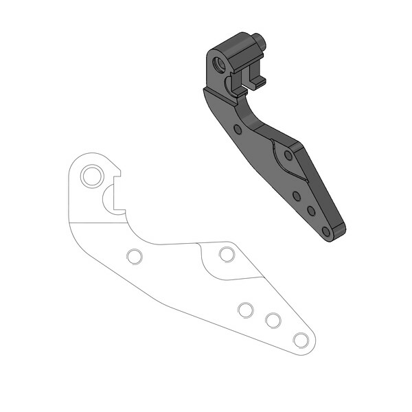 Relocation Bracket For Dakar 298 Mm Front Disk Black-0c368b47e50852852946e64f0584aac3.webp