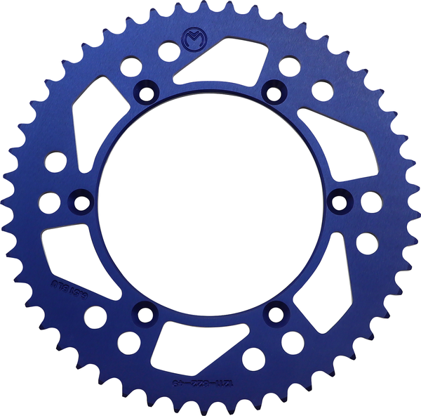 MOOSE RACING Rear Aluminum Sprocket Blue -0