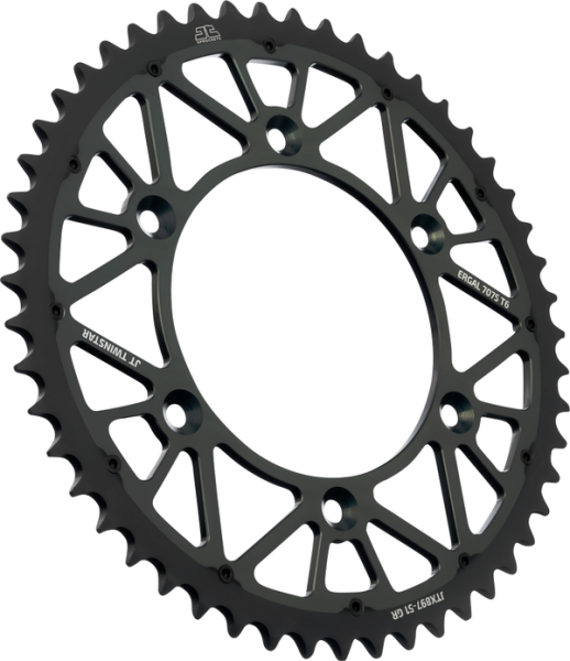 JT SPROCKETS Twinstar Rear Sprocket Graphite -0