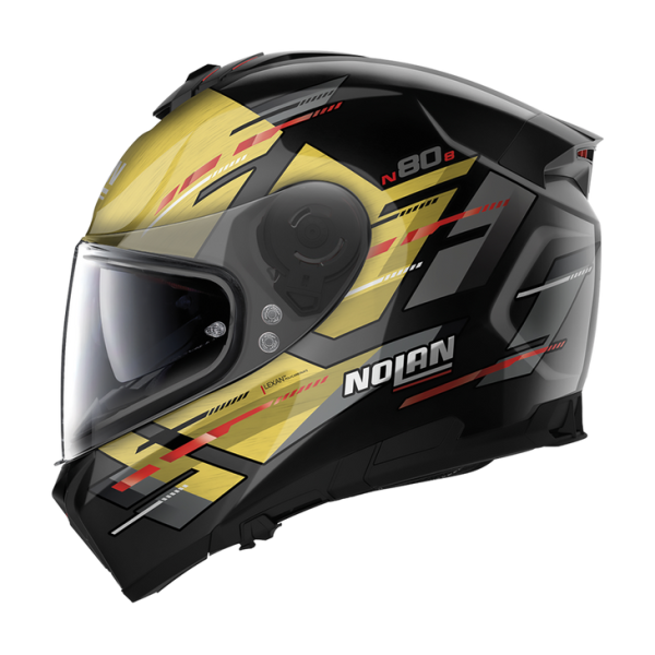 Casca Moto Nolan N80-8 Flat Lava Gray - Black/Yellow-19