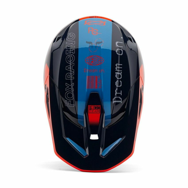 Casca Copii FOX V1 Race Spec Black/Blue/Orange-2