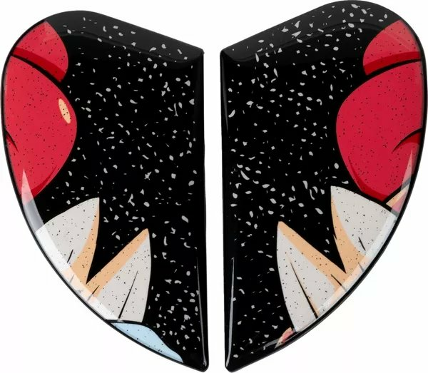 Airform Helmet Side Plates Black, Red -0