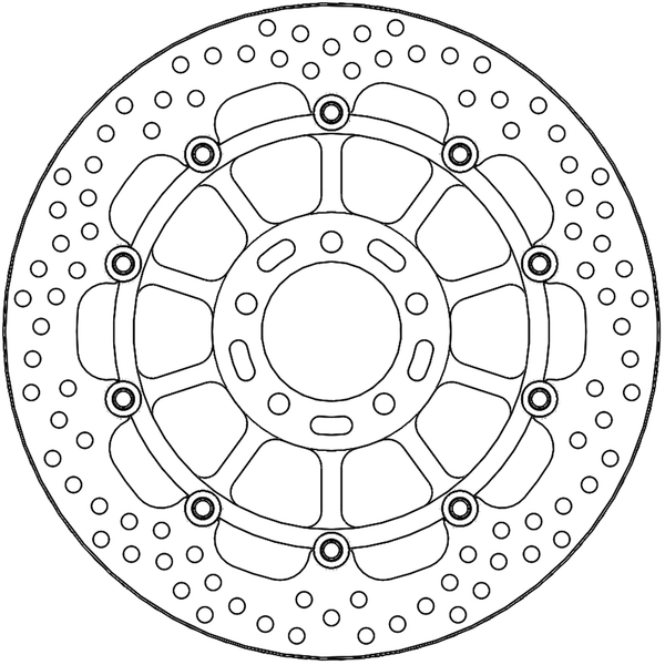 Halo Series Floating Racing Rotor Stainless Steel