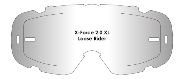 Lentila AirScreen Loose Riders Xforce 2.0 XL Clear-1