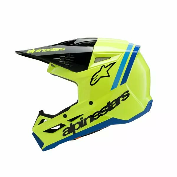 Alpinestars Youth S-m3 Radium Helmet Black, Blue, Yellow -5