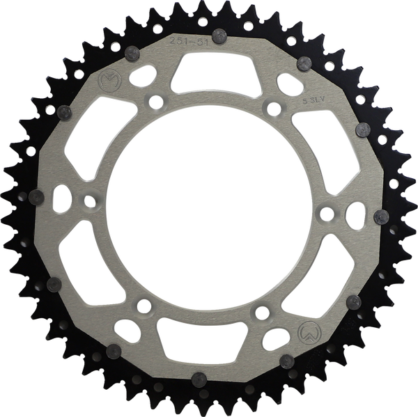 MOOSE RACING Dual Sprocket Silver 