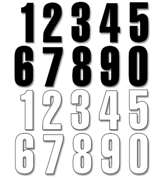 Two Series Numbers Black-0