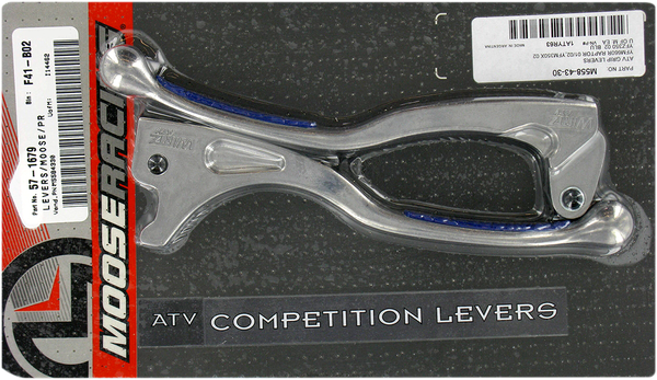 MOOSE RACING Competition Grip Lever Set Blue -0