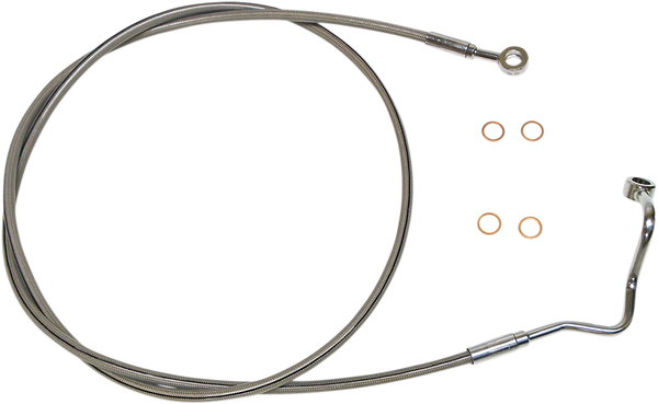 Xr Stainless Upper Brake Line Silver, Polished-0