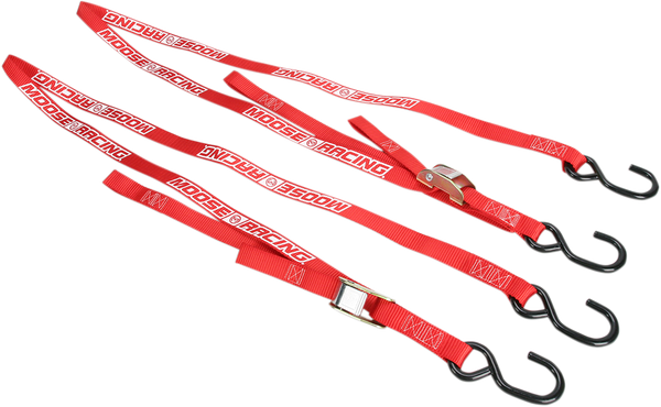 MOOSE RACING Heavy-duty Tie-downs Red 