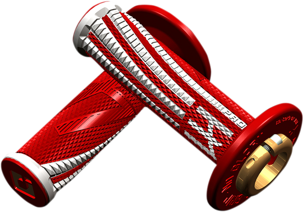 Emig Pro V2 Lock-on Grips Red, White