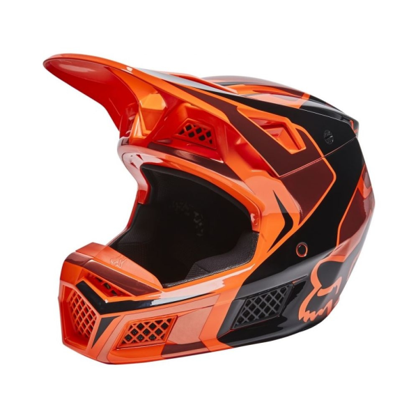 Casca Fox V3 RS Mirer ECE FLO Orange-0