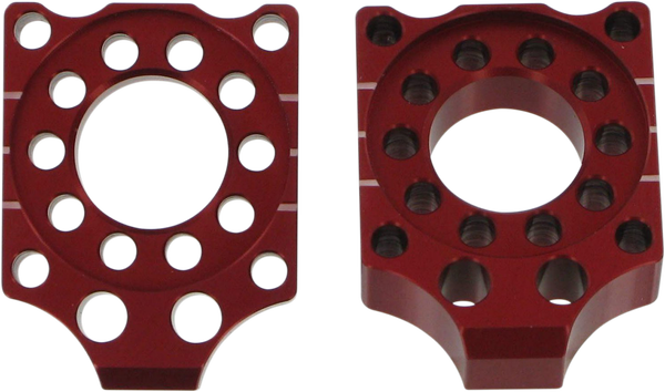 Axle Blocks Red, Anodized