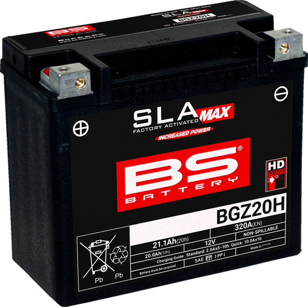 Sla Max Factory- Activated Agm Maintenance-free Battery Black 