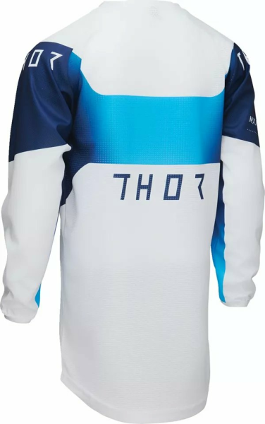 Tricou Enduro Copii Launchmode Storm Jersey White, Blue-0