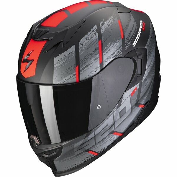 Casca integrala sport/touring SCORPION EXO-520 EVO AIR MAHA Negru mat/Rosu-4